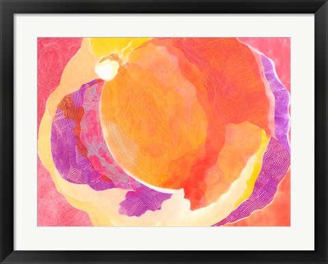 Framed Cabbage Rose V Print