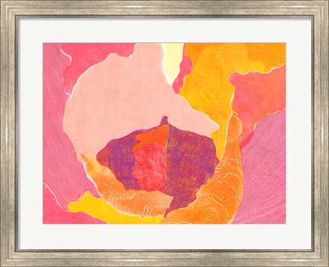 Framed Cabbage Rose VI Print