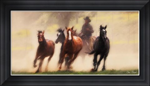 Framed Chase IV Print