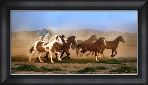 Framed Chase VI Print