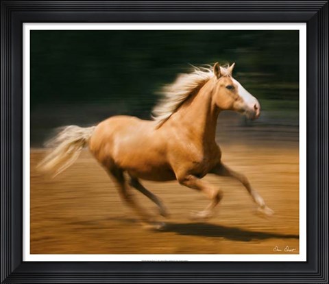 Framed Blazing Horse I Print
