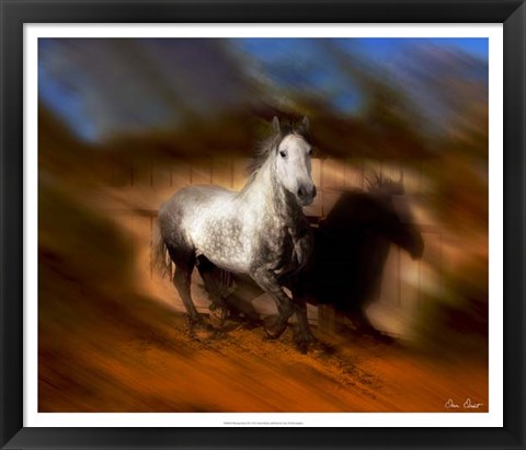 Framed Blazing Horse III Print