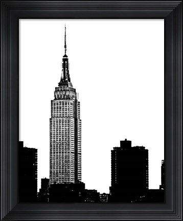 Framed NYC Skyline I Print