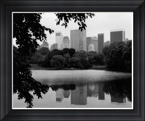 Framed NYC Skyline X Print