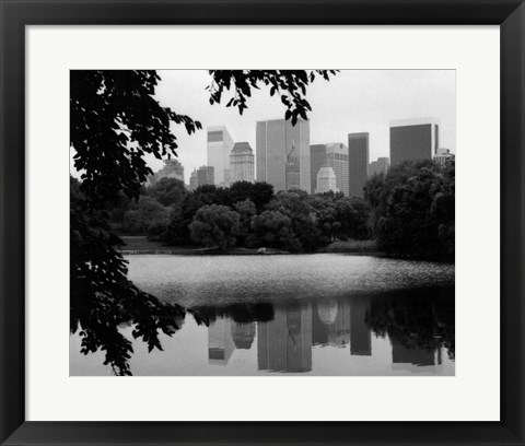 Framed NYC Skyline X Print