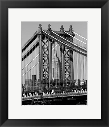 Framed Bridges of NYC I Print