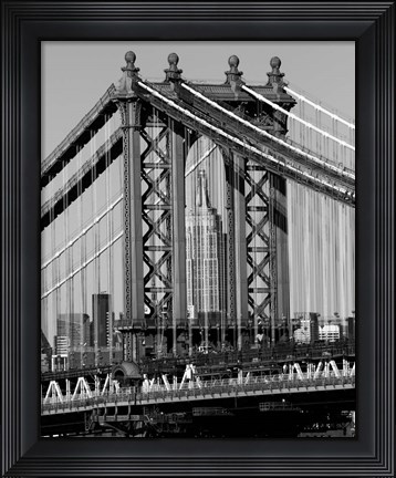 Framed Bridges of NYC I Print