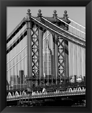 Framed Bridges of NYC I Print