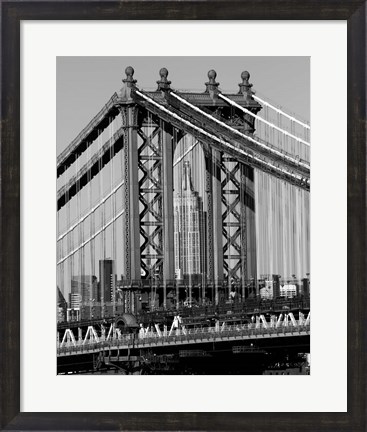 Framed Bridges of NYC I Print