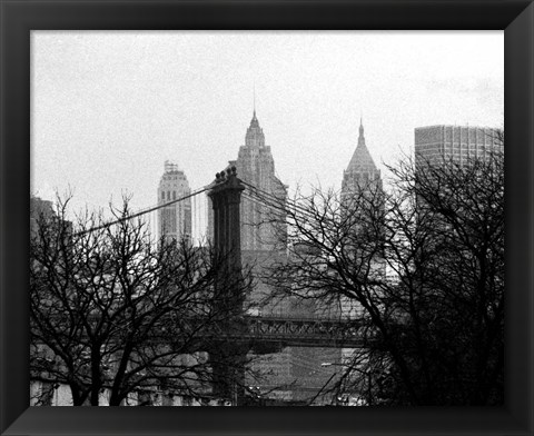 Framed Bridges of NYC V Print