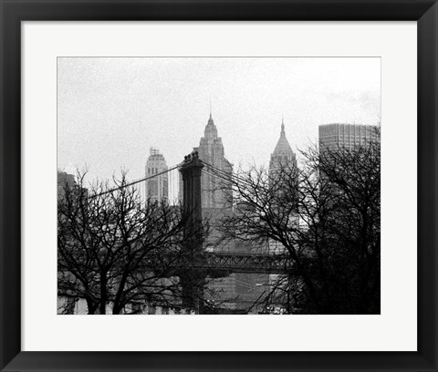 Framed Bridges of NYC V Print