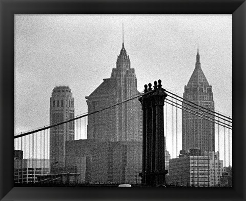 Framed Bridges of NYC VI Print