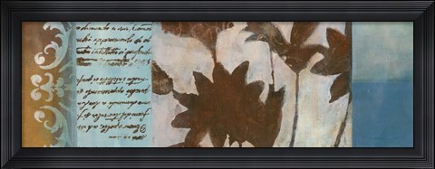 Framed Flower Filigree Panorama II Print