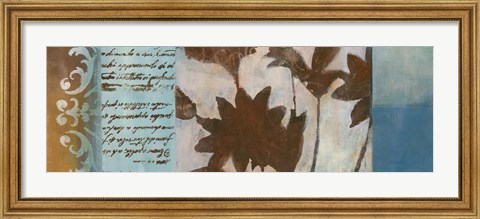 Framed Flower Filigree Panorama II Print
