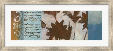 Framed Flower Filigree Panorama II Print