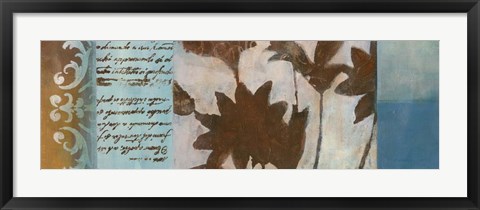 Framed Flower Filigree Panorama II Print