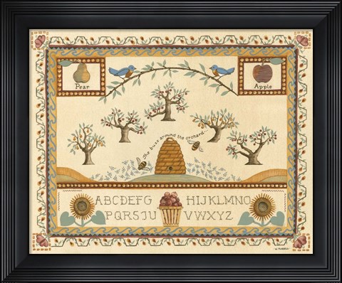 Framed Garden Sampler II Print