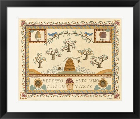 Framed Garden Sampler II Print