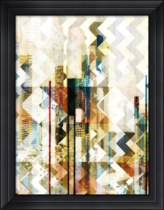 Framed Urban Chevron II Print