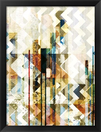 Framed Urban Chevron II Print
