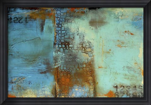 Framed Deja Blue Print