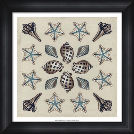 Framed Coastal Kaleidoscope III Print