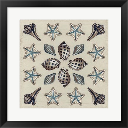 Framed Coastal Kaleidoscope III Print