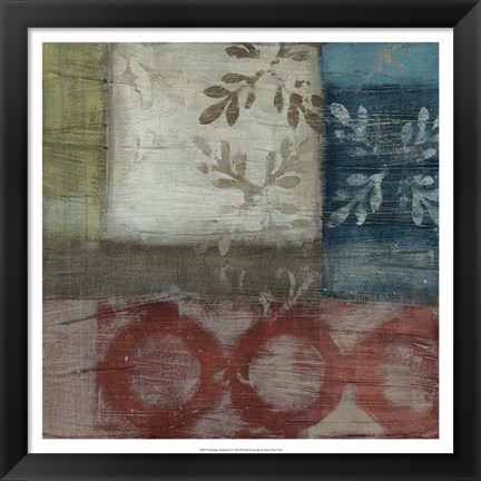 Framed Heritage Abstract II Print