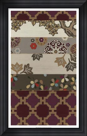 Framed Autumnal Tapestry I Print