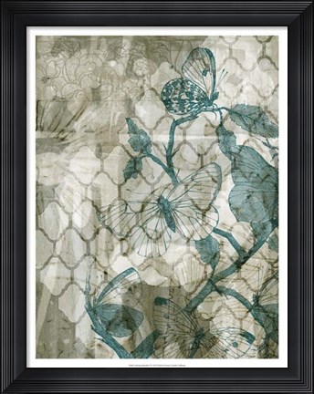 Framed Arabesque Butterflies VI Print