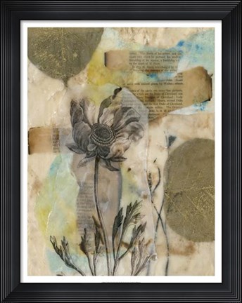 Framed Vellum Floral II Print