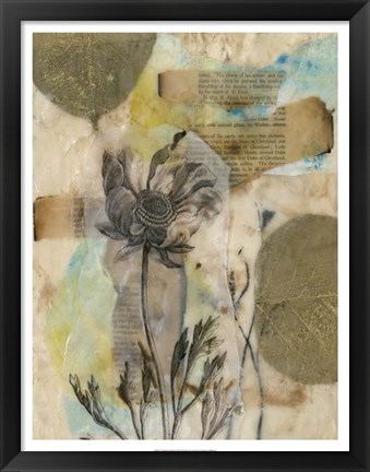Framed Vellum Floral II Print