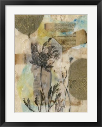 Framed Vellum Floral II Print