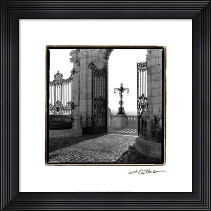 Framed Gates to the Royal Palace, Budapest Print