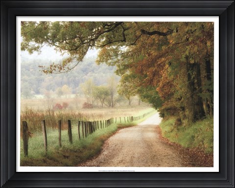 Framed Autumn on a Country Road Print