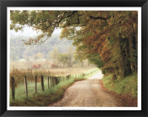 Framed Autumn on a Country Road Print