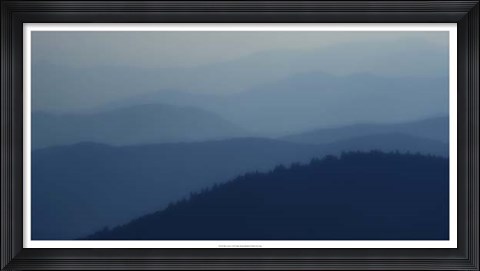 Framed Blue Layers Print