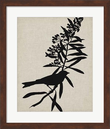 Framed Audubon Silhouette I Print