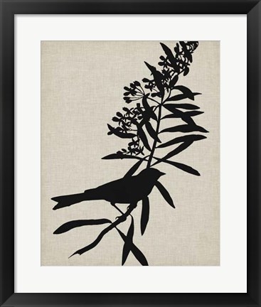 Framed Audubon Silhouette I Print