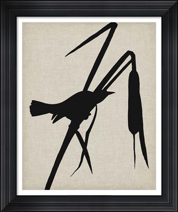 Framed Audubon Silhouette II Print