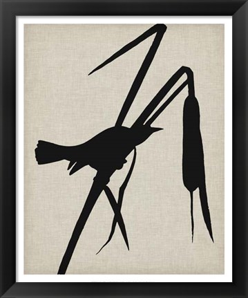 Framed Audubon Silhouette II Print