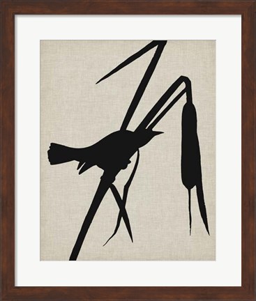 Framed Audubon Silhouette II Print