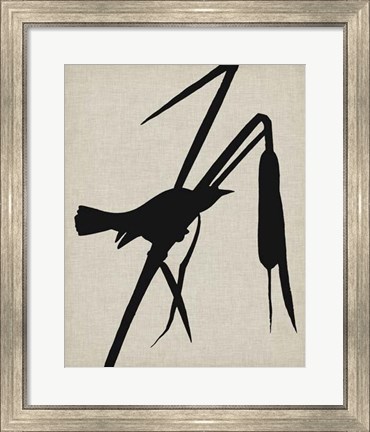 Framed Audubon Silhouette II Print