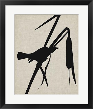 Framed Audubon Silhouette II Print