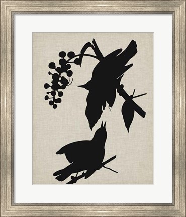 Framed Audubon Silhouette III Print
