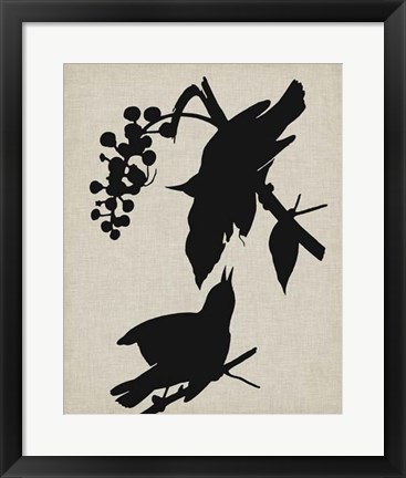 Framed Audubon Silhouette III Print