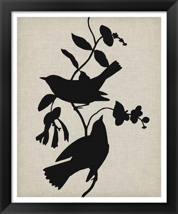 Framed Audubon Silhouette IV Print