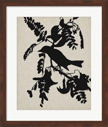 Framed Audubon Silhouette V Print