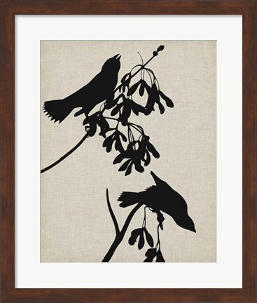 Framed Audubon Silhouette VI Print