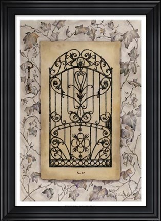 Framed Ivy Gate I Print